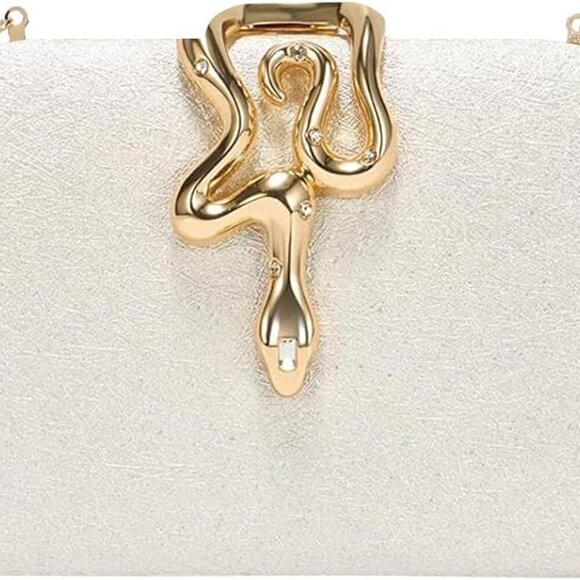 Elegant Glitter Clutch for Women – Sparkly Hard Shell Evening Purse - Picture 2 of 6